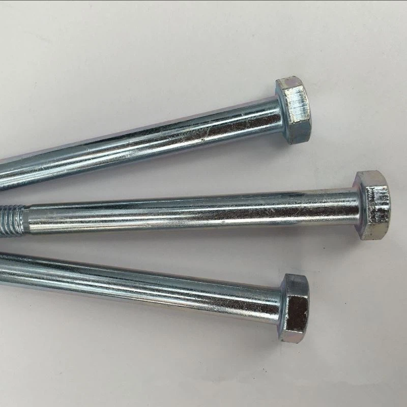 Blue Zinc Plated Threads Bolts